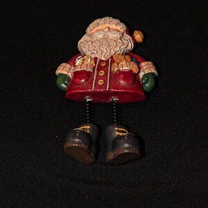 Santa Brooch with springy Legs